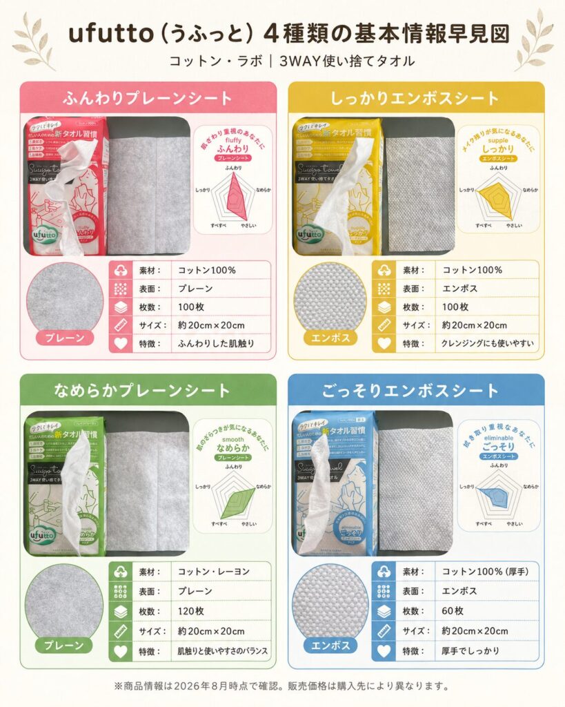 うふっと４種類の基本情報早見図解
