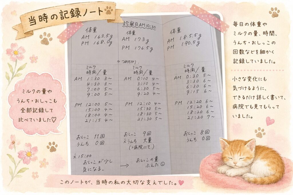 記録ノートの詳細画像