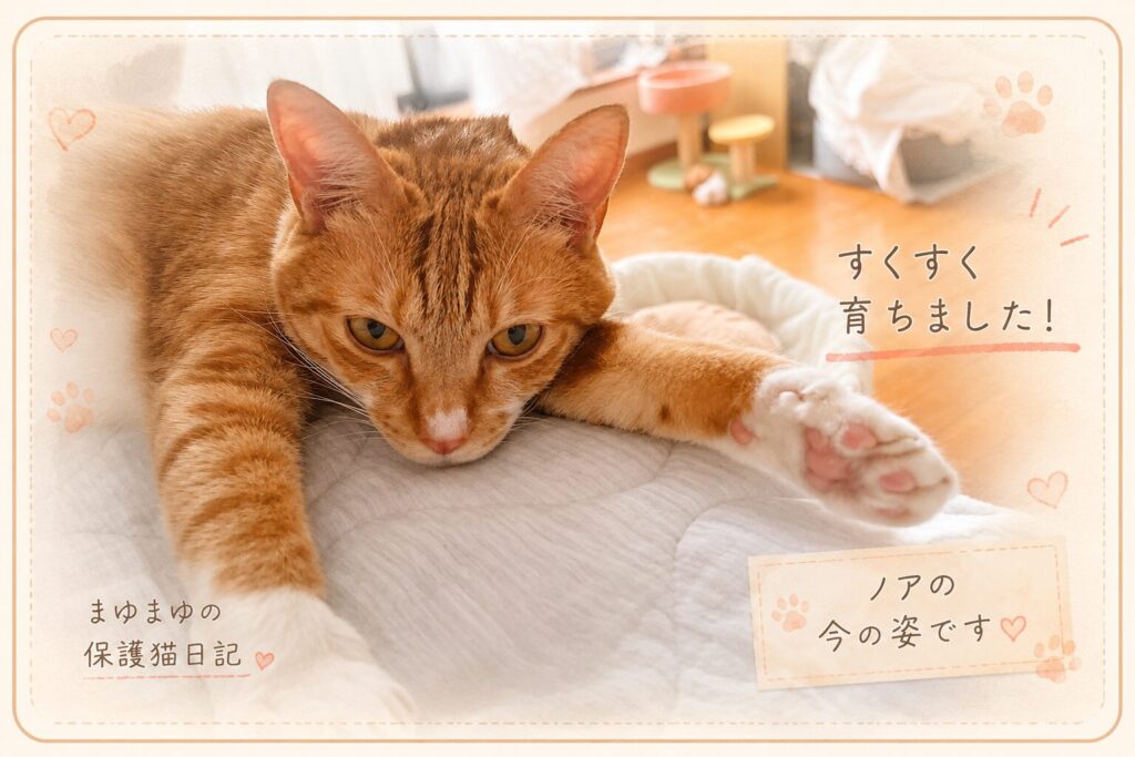 現在の猫の様子の画像